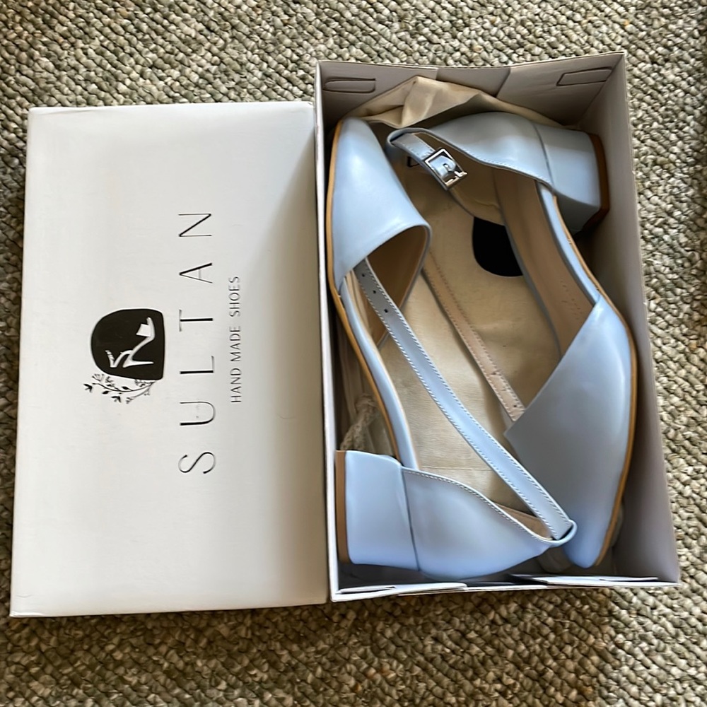 Blue Block Heels 1.5 Inch